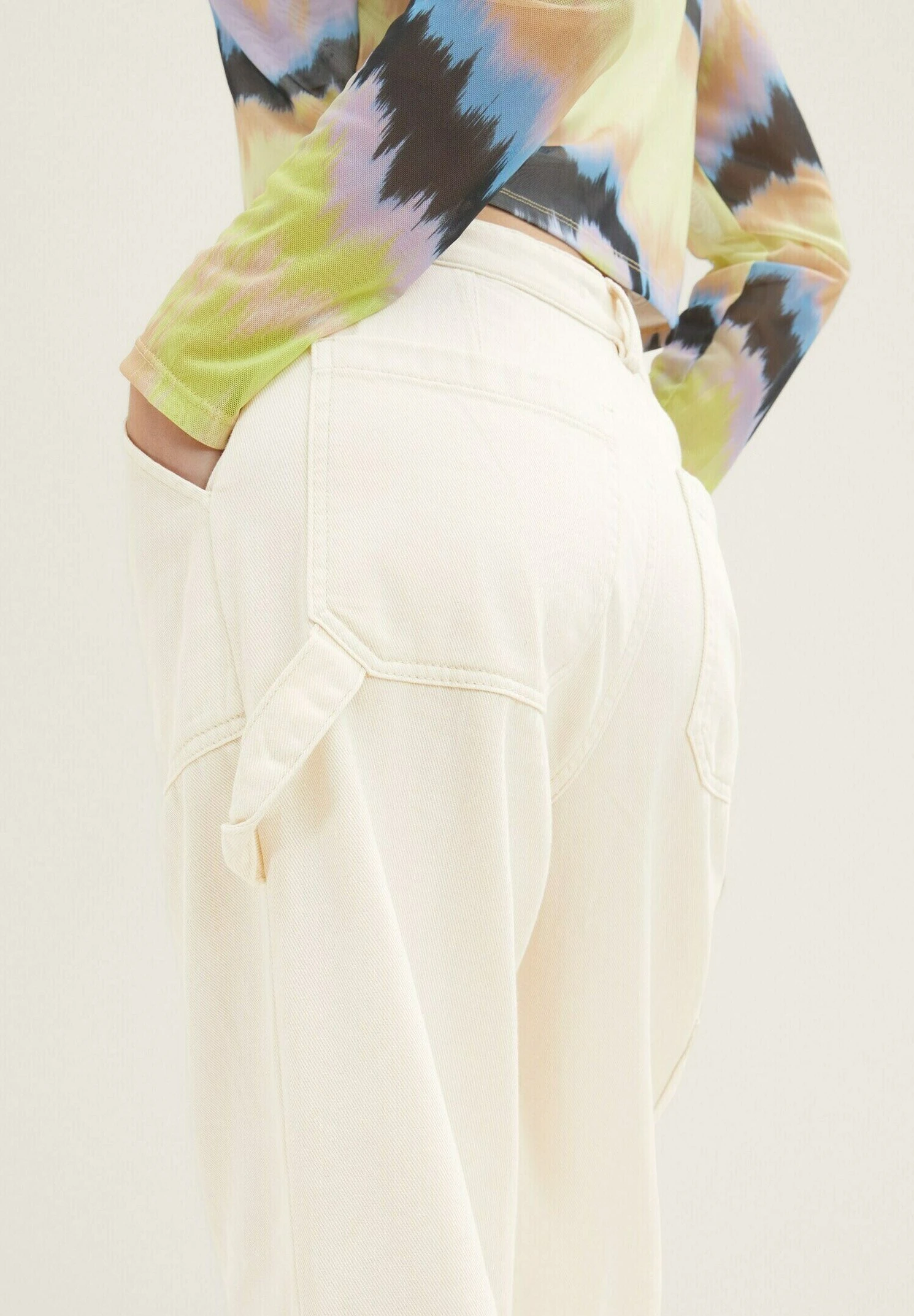 TOM TAILOR Denim Straight Fit - Straight Leg Jeans - Creme 4 TOM TAILOR Denim Straight Fit - Straight Leg Jeans - Creme - Afbeelding 4