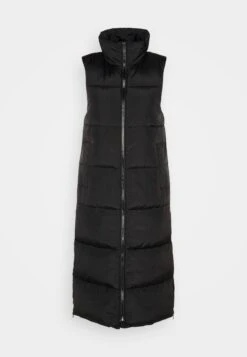 TOM TAILOR Denim Long Puffer Vest - Bodywarmer - Deep Black -Tom Tailor c8d1a7a4364e43058d3ff77b7dd99207