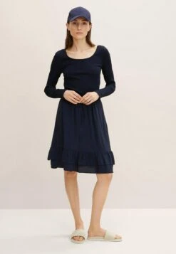 Tom Tailor Mit Volantsâ - A-Lijn Rok - Sky Captain Blue 9 Tom Tailor Mit Volantsâ - A-Lijn Rok - Sky Captain Blue -Tom Tailor c9b4ed9c91d540f28c52bb6254e79e50