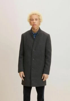TOM TAILOR Denim Mantel - Grey Brown Navy Mini Check