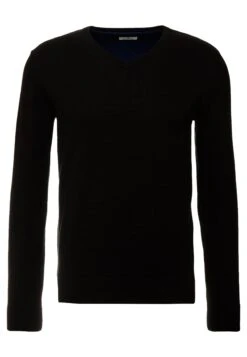 Tom Tailor Basic V Neck- Trui - Black 12 Tom Tailor Basic V Neck- Trui - Black -Tom Tailor ca09450d6ab94f30b58dbbfbcb89bb2b