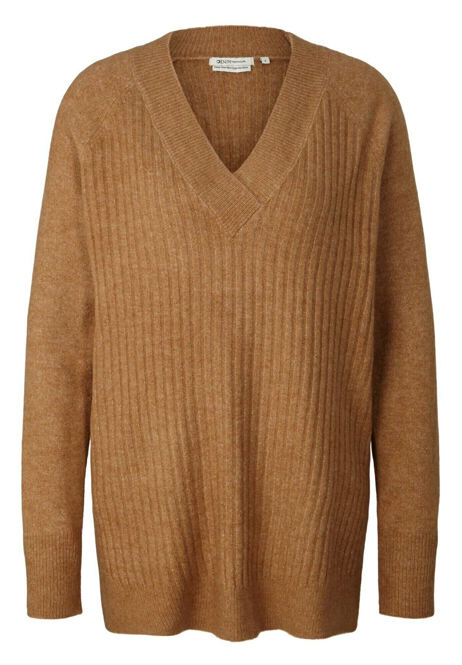 TOM TAILOR Denim Langer- Trui - Hay Beige Melange 5 TOM TAILOR Denim Langer- Trui - Hay Beige Melange - Afbeelding 5