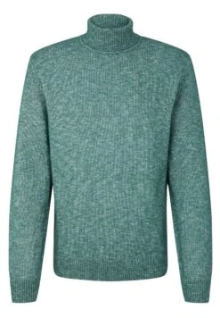 Tom Tailor Melierter Rollkragen- Trui - Dark Mallard Green Melange -Tom Tailor ca439510e63241c1b74a8fadd720d2ab