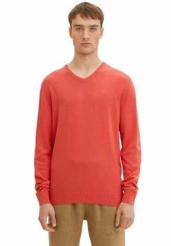 Tom Tailor Basic V Neck - Trui - Blush Berry Melange