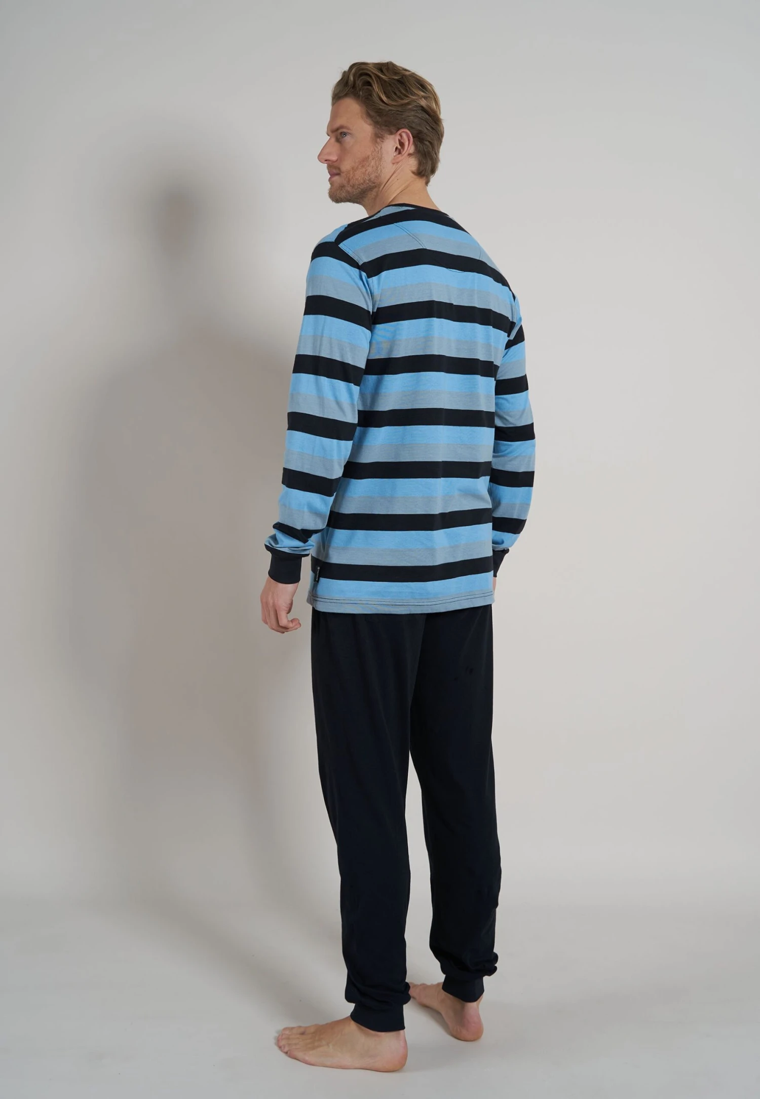 Tom Tailor Set - Pyjama - Blau Mittel Ringel 2 Tom Tailor Set - Pyjama - Blau Mittel Ringel - Afbeelding 2