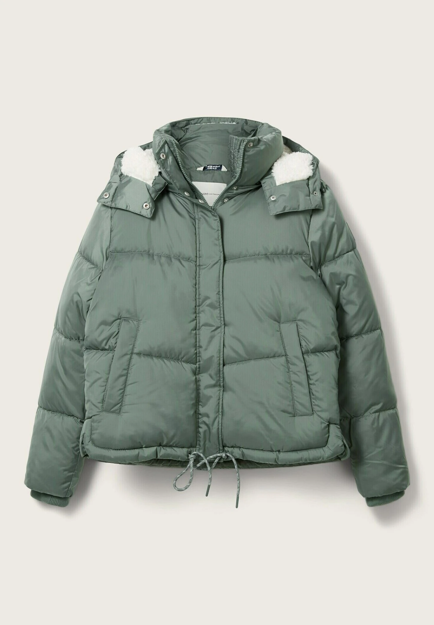 TOM TAILOR Denim Mit Abnehmbarer Kapuze - Winterjas - Green Dust 8 TOM TAILOR Denim Mit Abnehmbarer Kapuze - Winterjas - Green Dust - Afbeelding 8