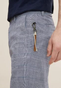 Tom Tailor Shorts - Navy White Check -Tom Tailor cc02ade8568344bd9228f03f2a2fe1fe