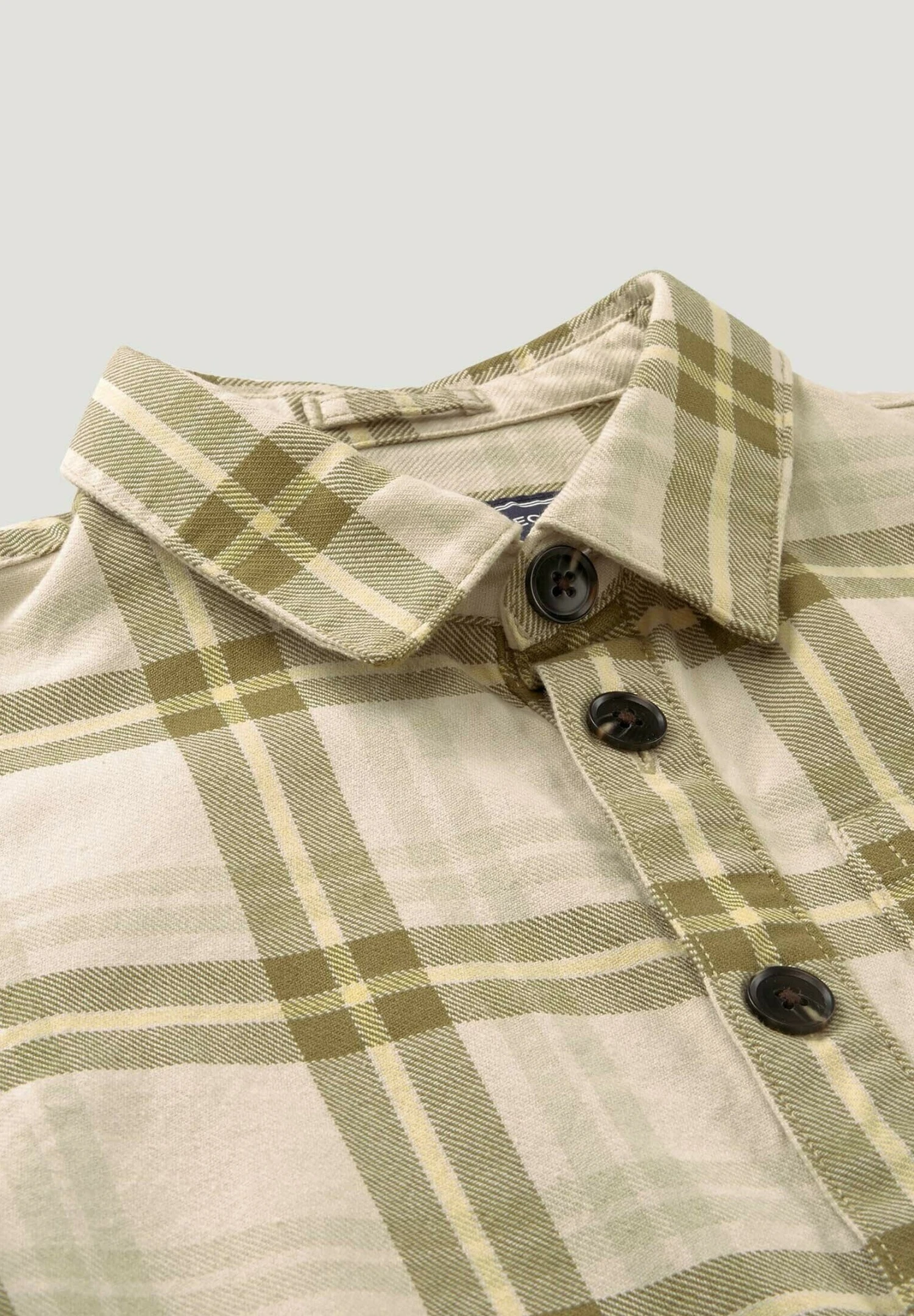Tom Tailor Jas - Creme Olive Big Check 3 Tom Tailor Jas - Creme Olive Big Check - Afbeelding 3