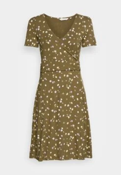 Tom Tailor Printed Dress - Jerseyjurk - Olive Small Floral Design -Tom Tailor cc60baf617ad4cca98f65ce7234f49a6
