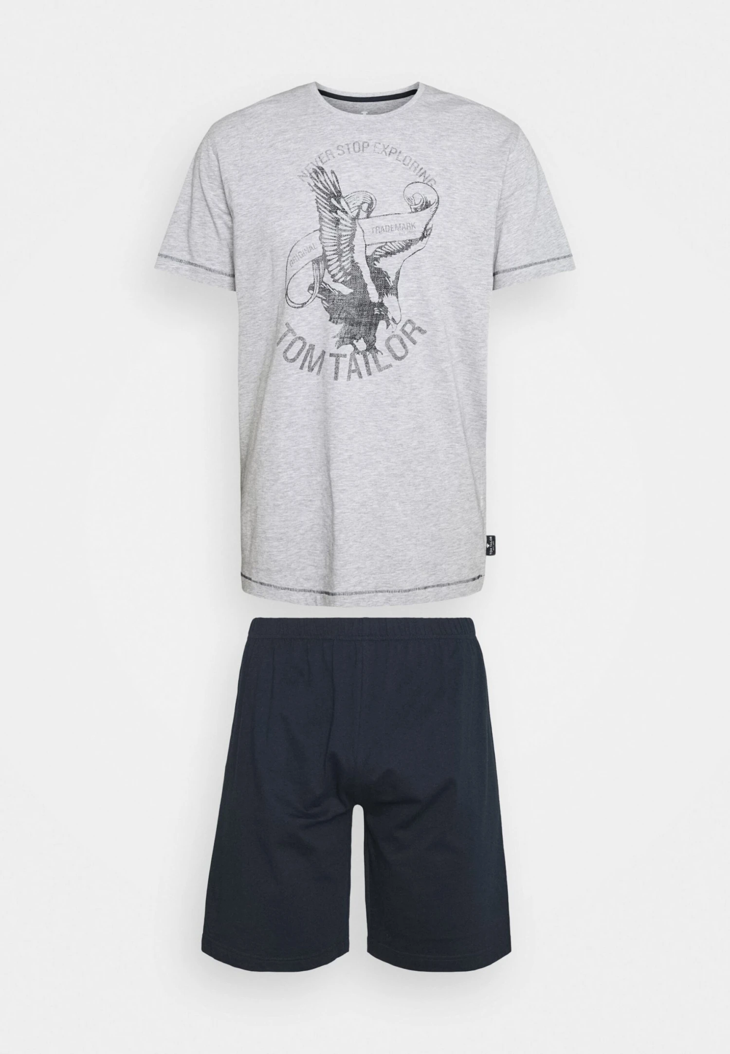 Tom Tailor Shorty - Pyjama - Grey Medium Melange 1 Tom Tailor Shorty - Pyjama - Grey Medium Melange