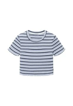 Tom Tailor Gestreiftes - T-Shirt Print - Navy Blue Summer Stripe