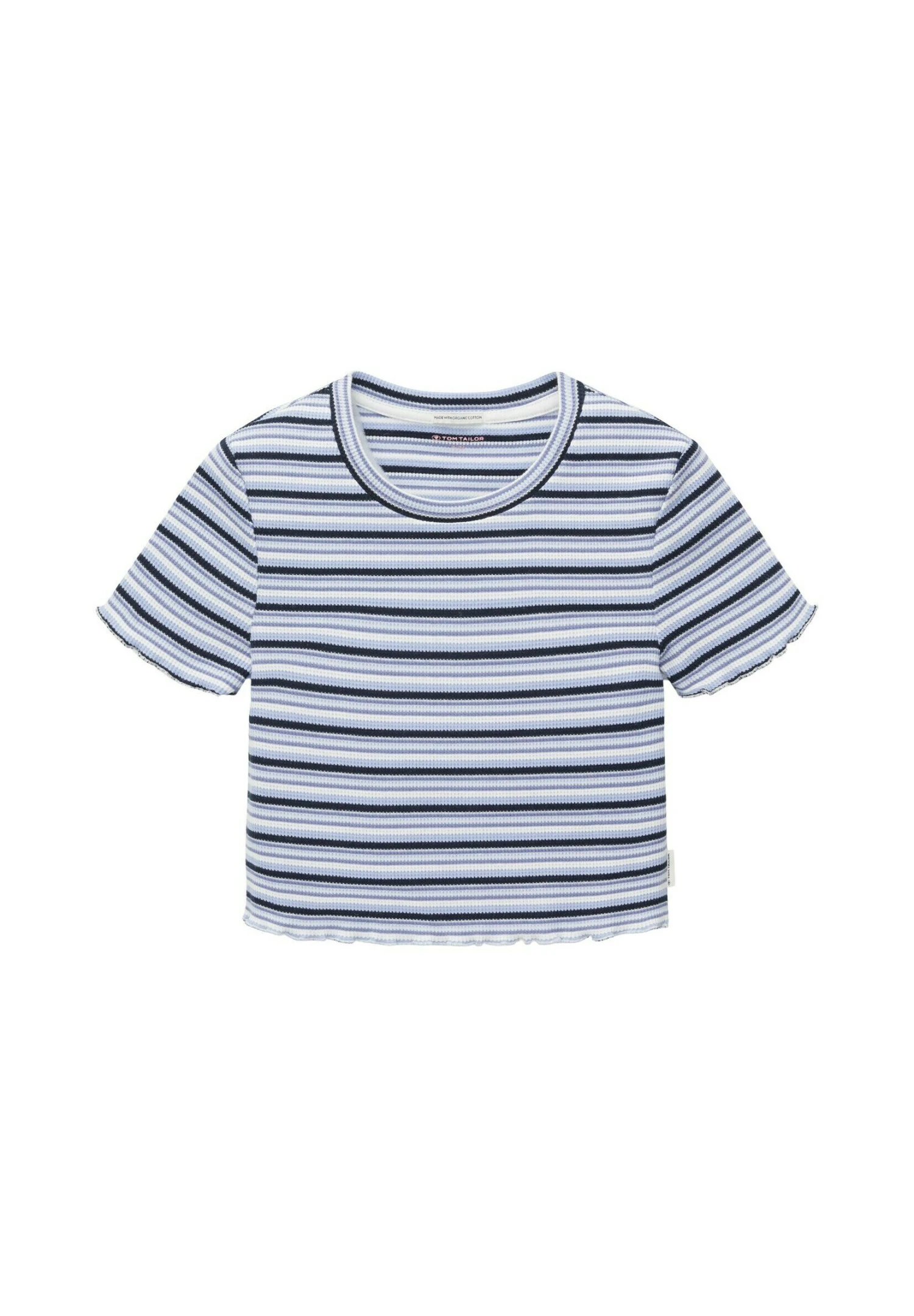 Tom Tailor Gestreiftes - T-Shirt Print - Navy Blue Summer Stripe 1 Tom Tailor Gestreiftes - T-Shirt Print - Navy Blue Summer Stripe