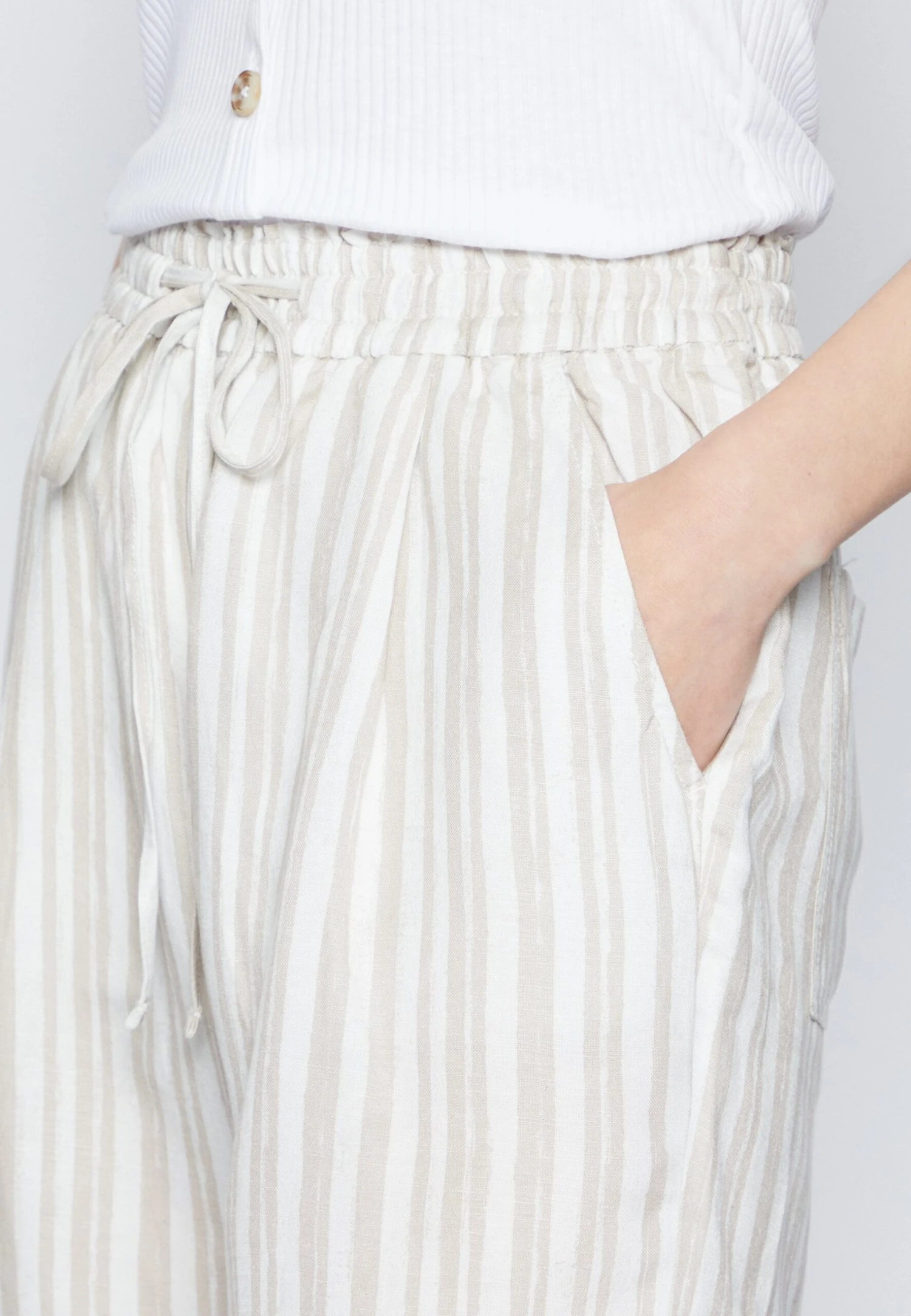 Tom Tailor Trainingsbroek - Beige 6 Tom Tailor Trainingsbroek - Beige - Afbeelding 6