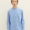 TOM TAILOR Denim Mit Ragen - Overhemd - Shiny Royal Blue Structure