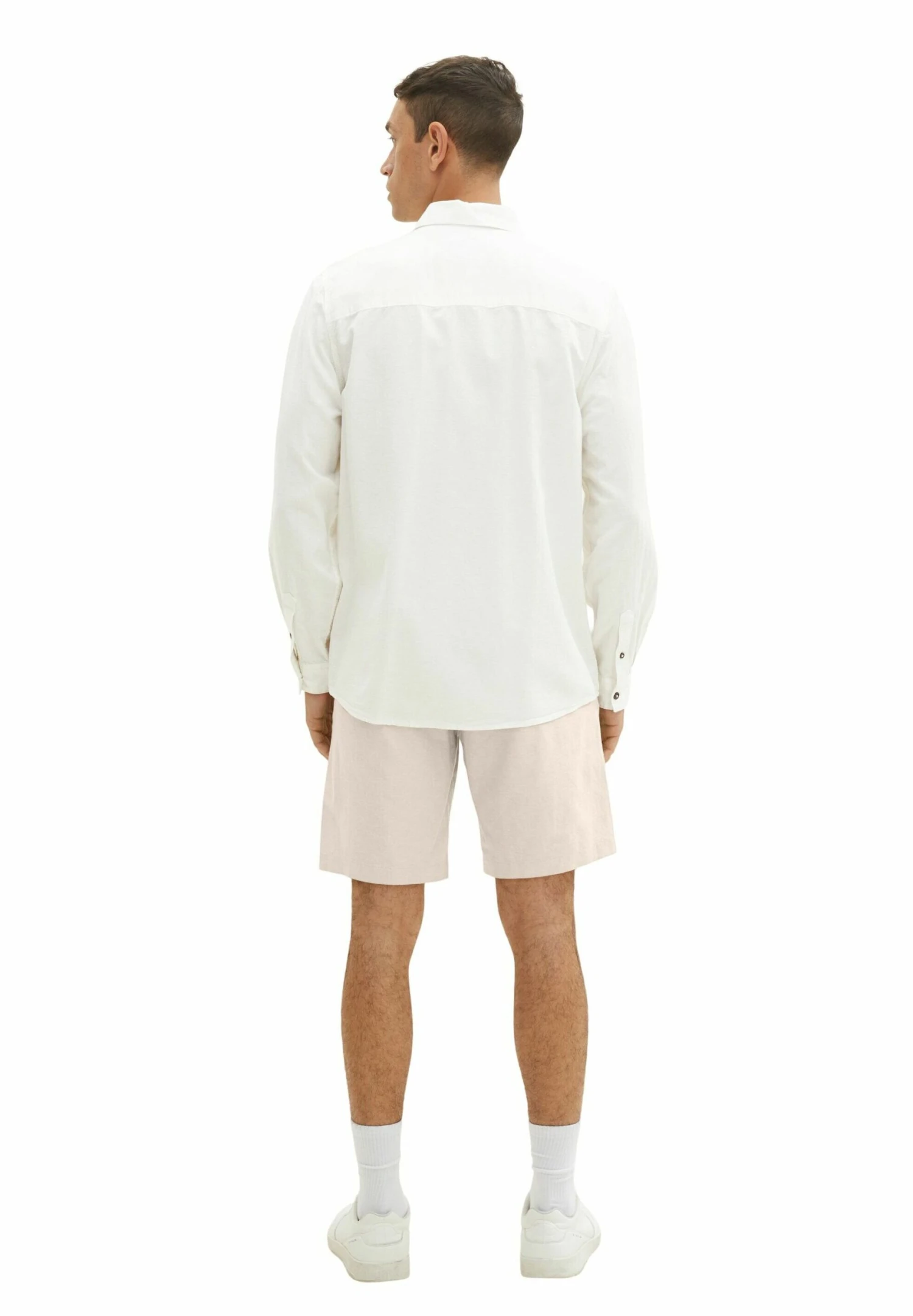 Tom Tailor Mit Brusttasche - Overhemd - Off White 3 Tom Tailor Mit Brusttasche - Overhemd - Off White - Afbeelding 3