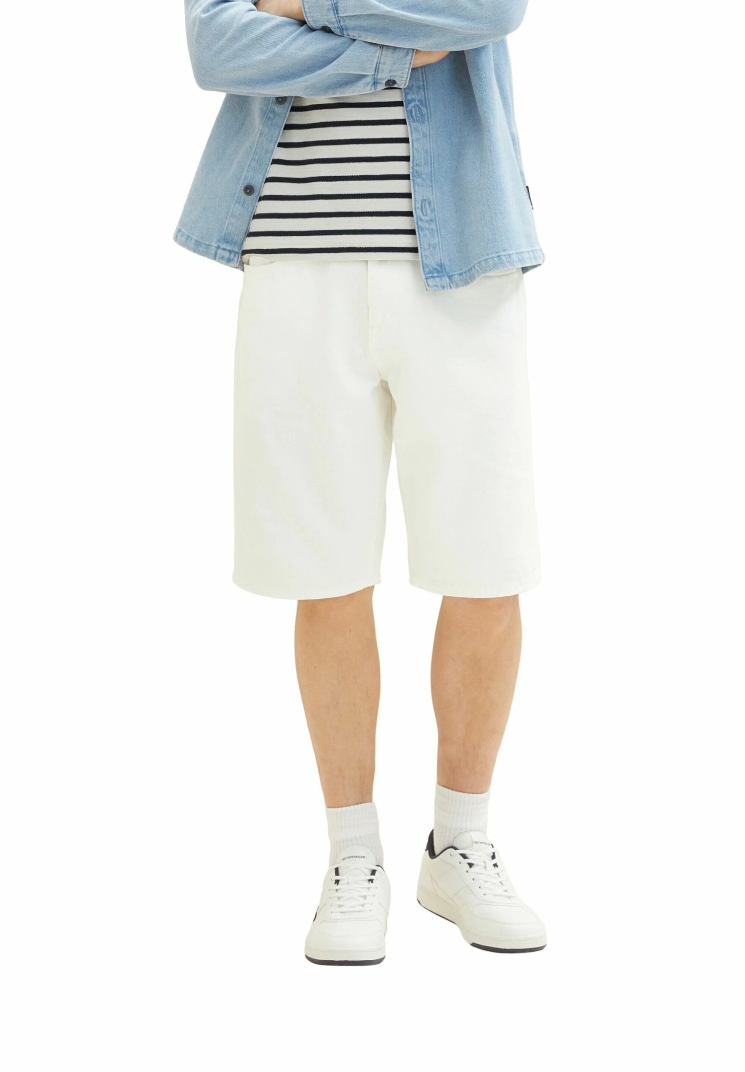 Tom Tailor Jeansshort - White Denim 2 Tom Tailor Jeansshort - White Denim - Afbeelding 2