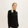 Tom Tailor Mit Stehkragen - Longsleeve - Deep Black