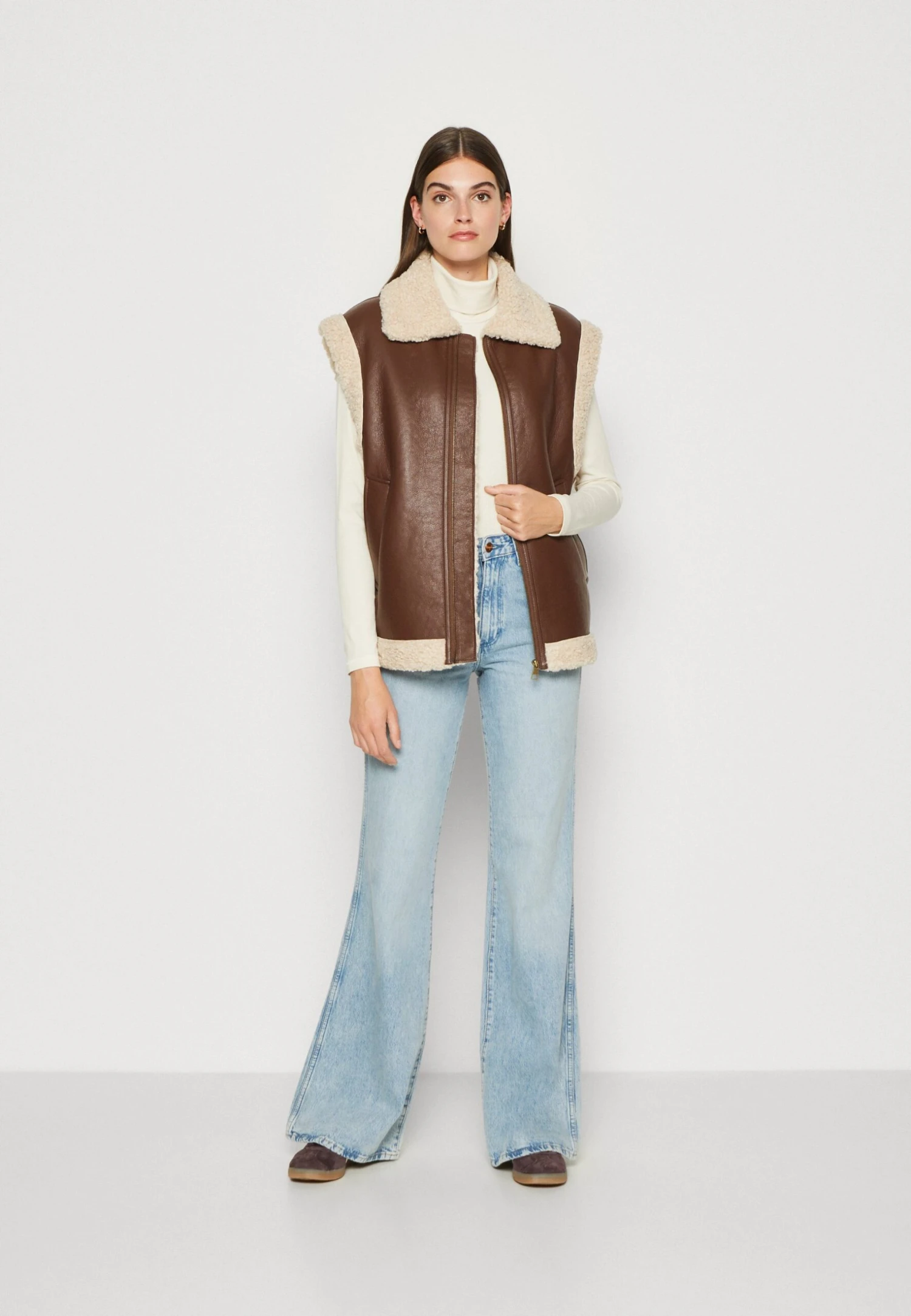 TOM TAILOR Denim Vest - Bodywarmer - Roasted Coffee Brown 2 TOM TAILOR Denim Vest - Bodywarmer - Roasted Coffee Brown - Afbeelding 2