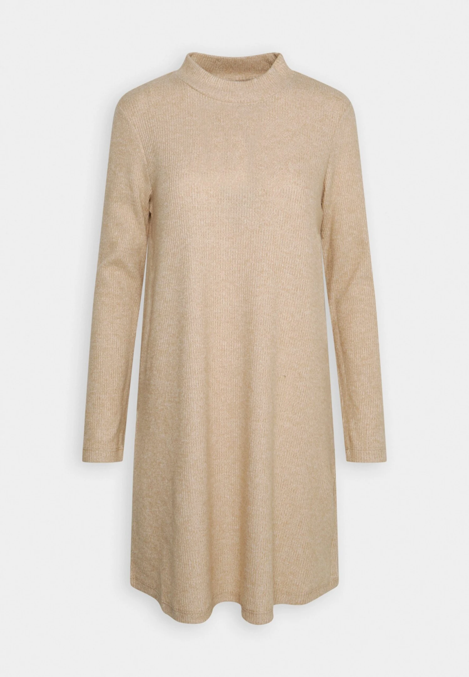 TOM TAILOR Denim Dress Cosy A Line - Gebreide Jurk - Light Sand Beige Melange 4 TOM TAILOR Denim Dress Cosy A Line - Gebreide Jurk - Light Sand Beige Melange - Afbeelding 4