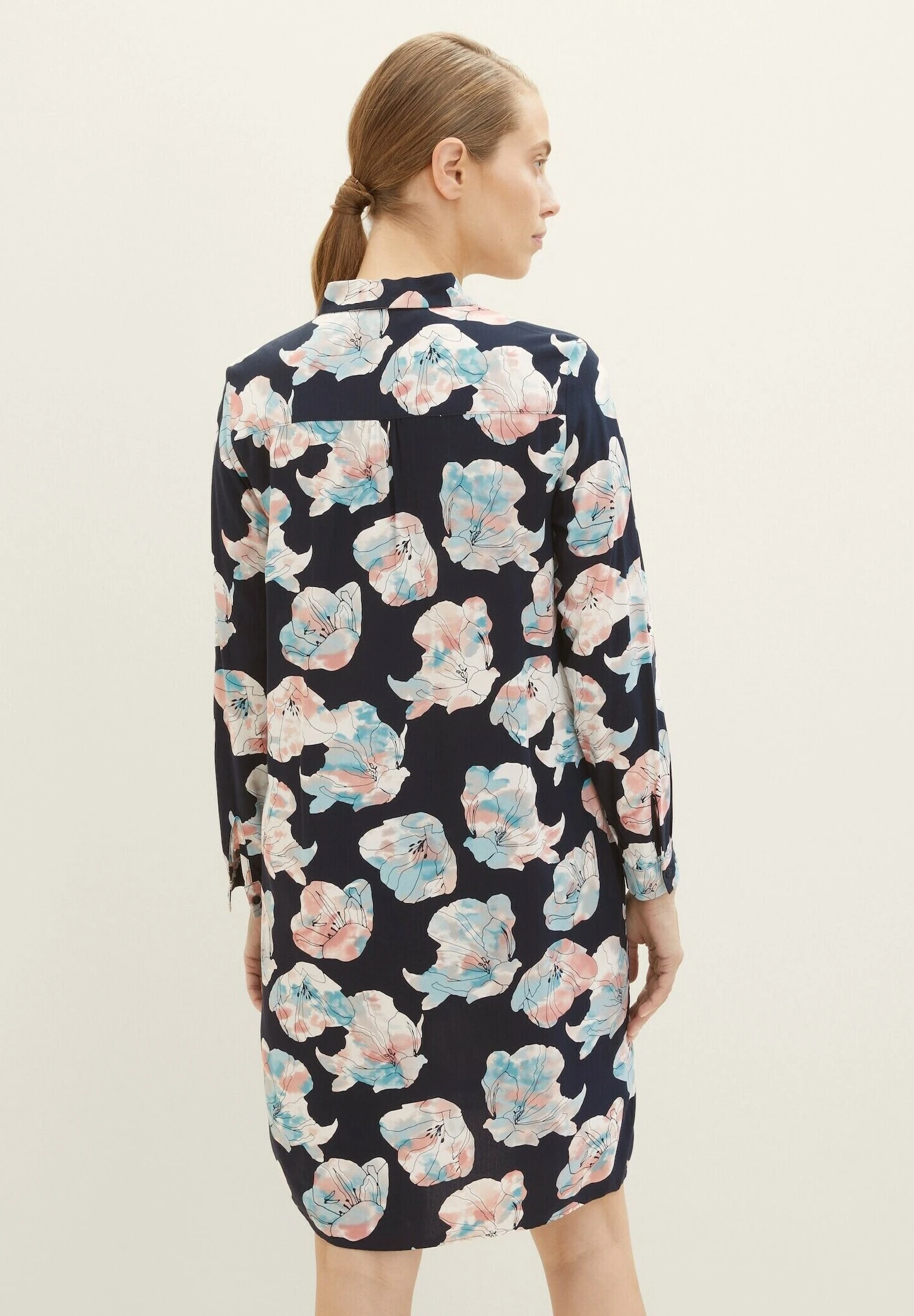 Tom Tailor Fliessendes - Blousejurk - Tie Dye Flower Design 1 Tom Tailor Fliessendes - Blousejurk - Tie Dye Flower Design