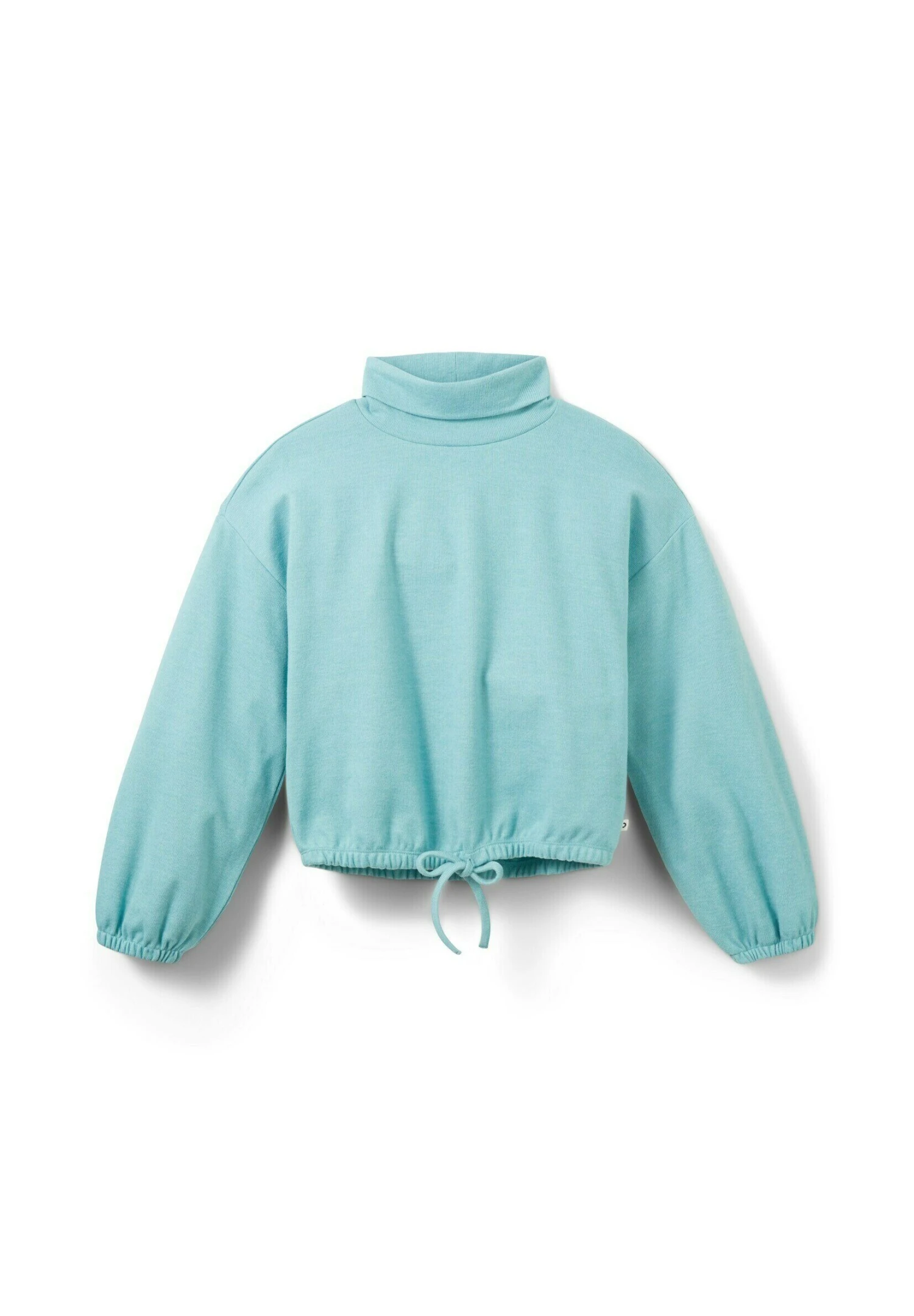 TOM TAILOR Denim Cropped Mit Rollkragen - Sweater - Reef Blue Melange 7 TOM TAILOR Denim Cropped Mit Rollkragen - Sweater - Reef Blue Melange - Afbeelding 7