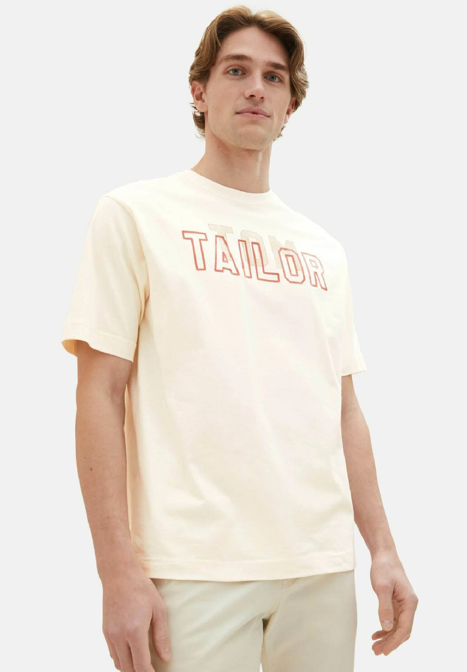 Tom Tailor Mit Print - T-Shirt Print - Vintage Beige 6 Tom Tailor Mit Print - T-Shirt Print - Vintage Beige - Afbeelding 6