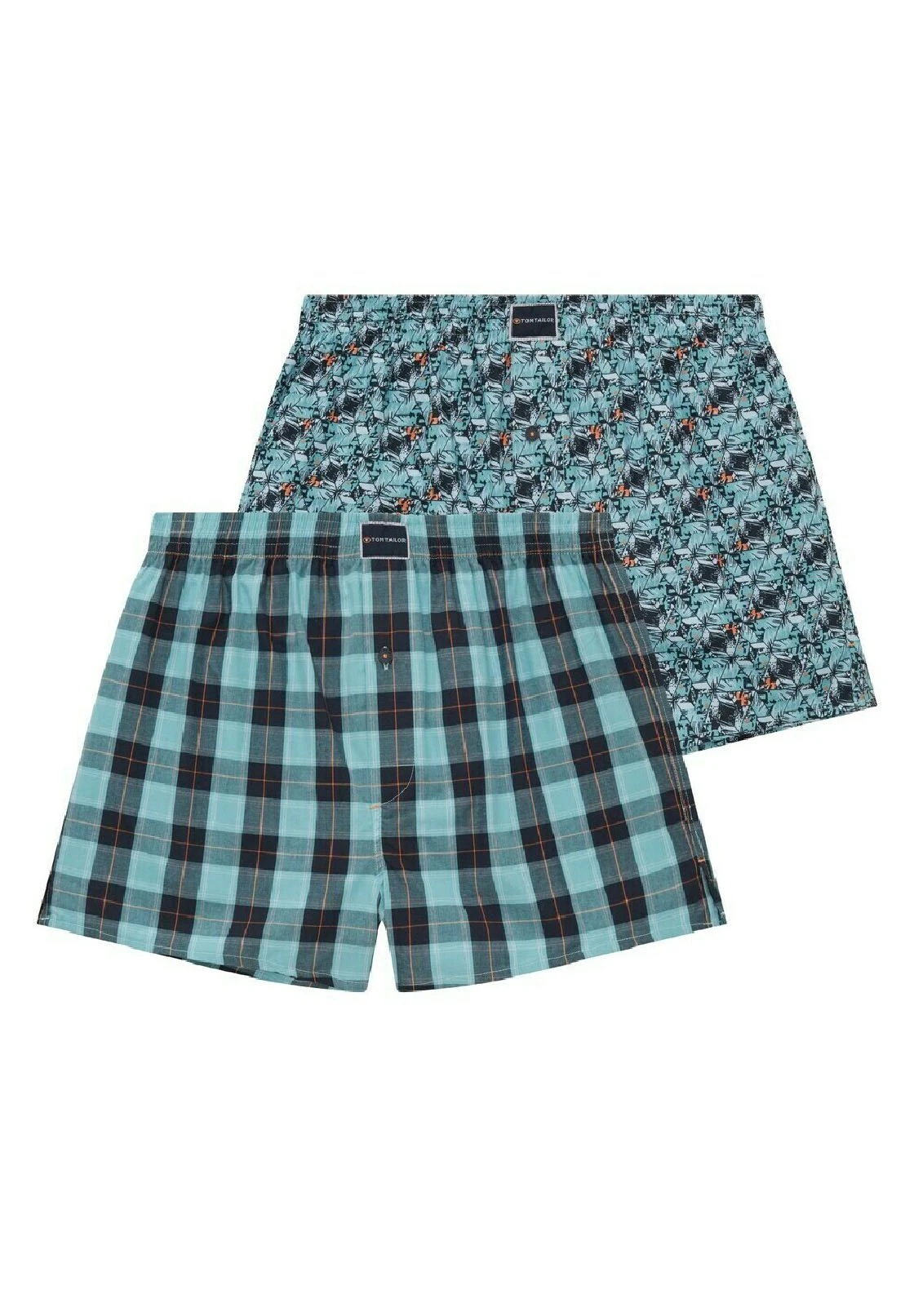 Tom Tailor Im Dopelpack - Boxershort - Green Medium Allover 1 Tom Tailor Im Dopelpack - Boxershort - Green Medium Allover
