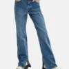 TOM TAILOR Denim Emma Straight - Straight Leg Jeans - Used Dark Stone Blue Denim