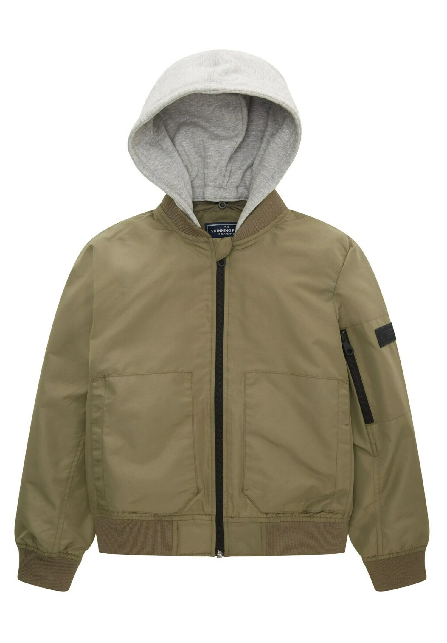 Tom Tailor Mit Abnehmbarer - Bomberjacks - Dusty Olive Green 1 Tom Tailor Mit Abnehmbarer - Bomberjacks - Dusty Olive Green