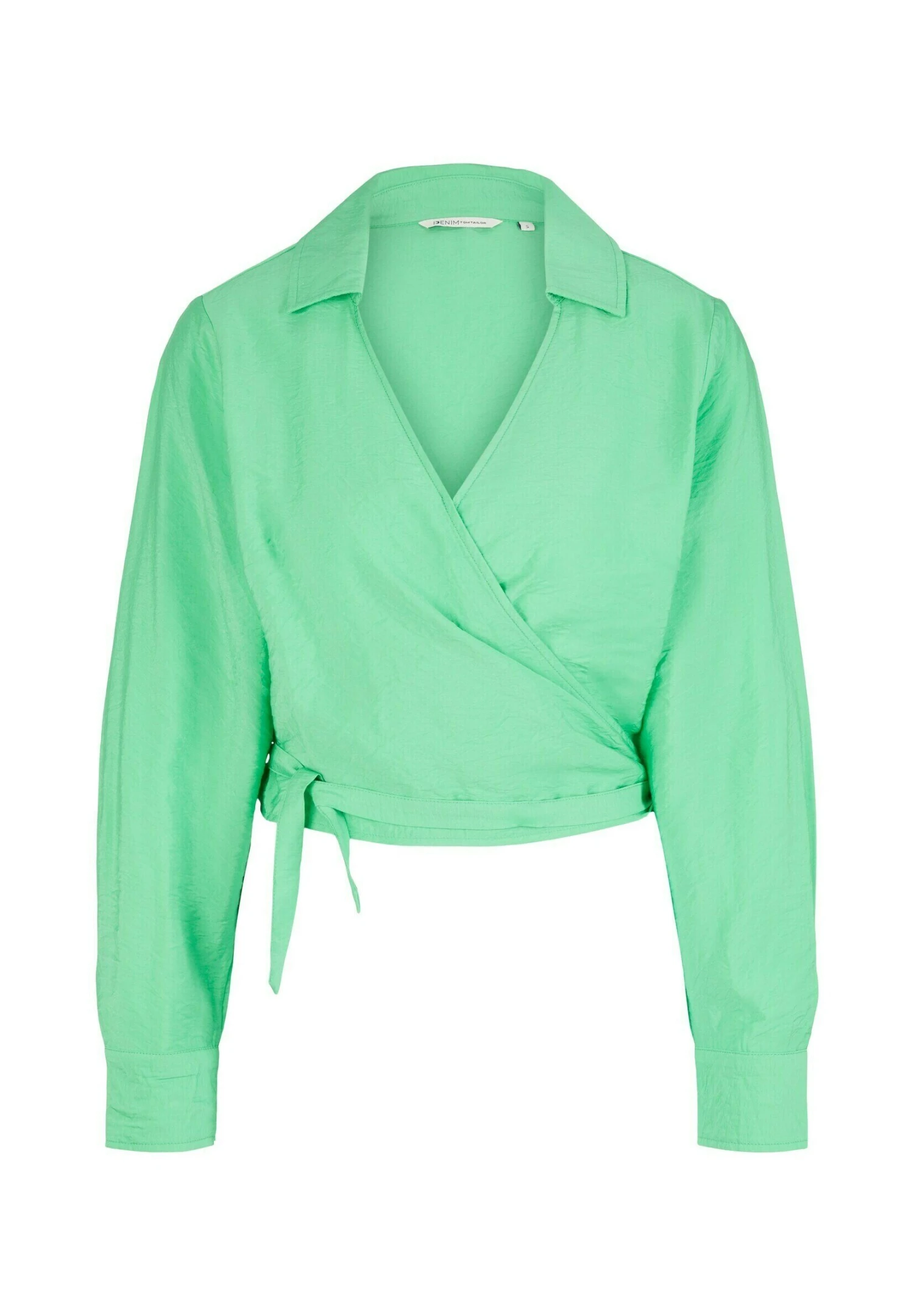TOM TAILOR Denim Cropped Wickel - Blouse - Strong Green 5 TOM TAILOR Denim Cropped Wickel - Blouse - Strong Green - Afbeelding 5