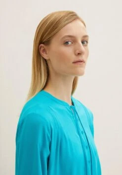 Tom Tailor Blouse - Teal Blue -Tom Tailor d3815005ea4c49a5aebbef95a6b6582c