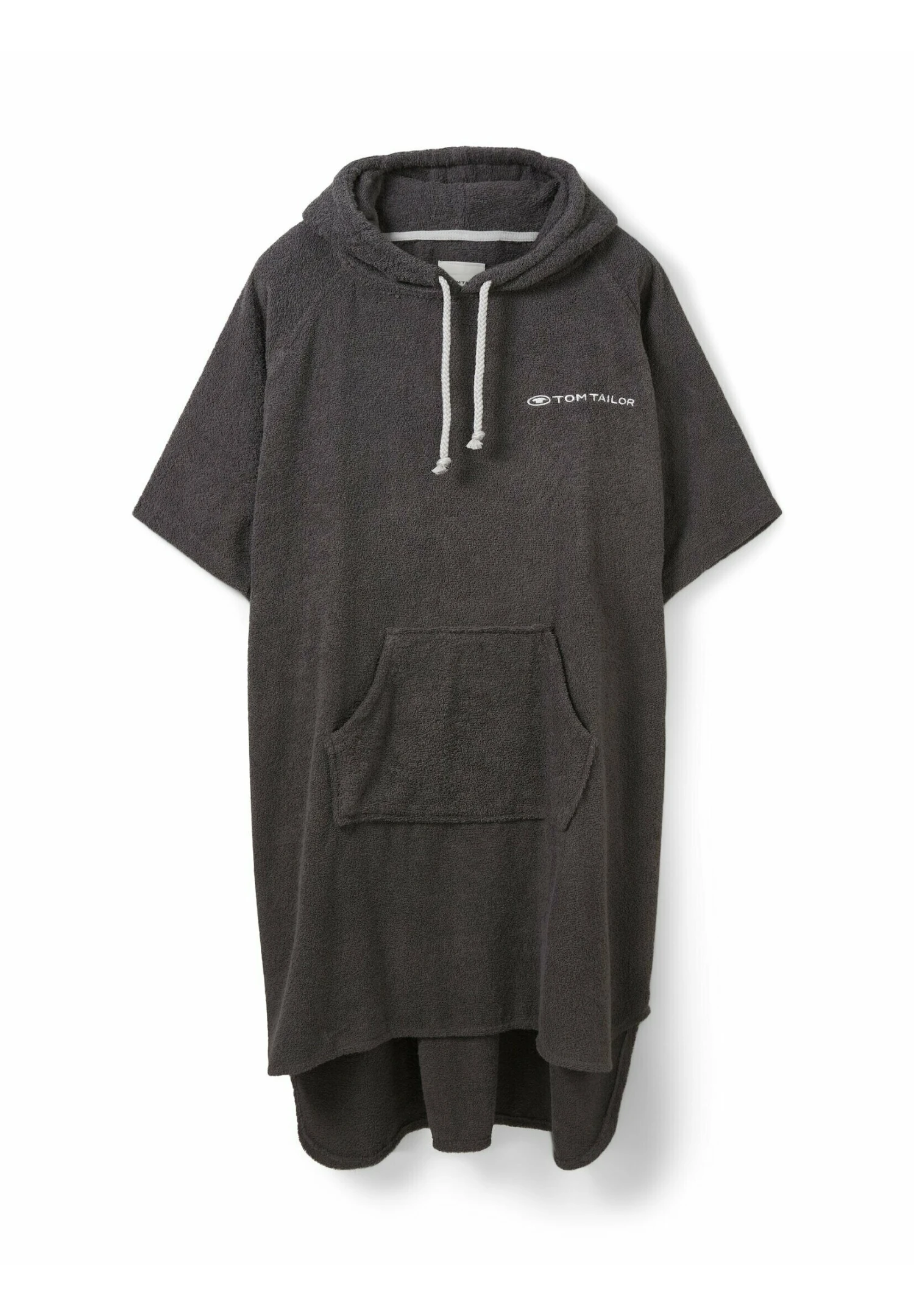 Tom Tailor Surfponcho Mit Kapuze - Badjas - Dunkelgrau 3 Tom Tailor Surfponcho Mit Kapuze - Badjas - Dunkelgrau - Afbeelding 3