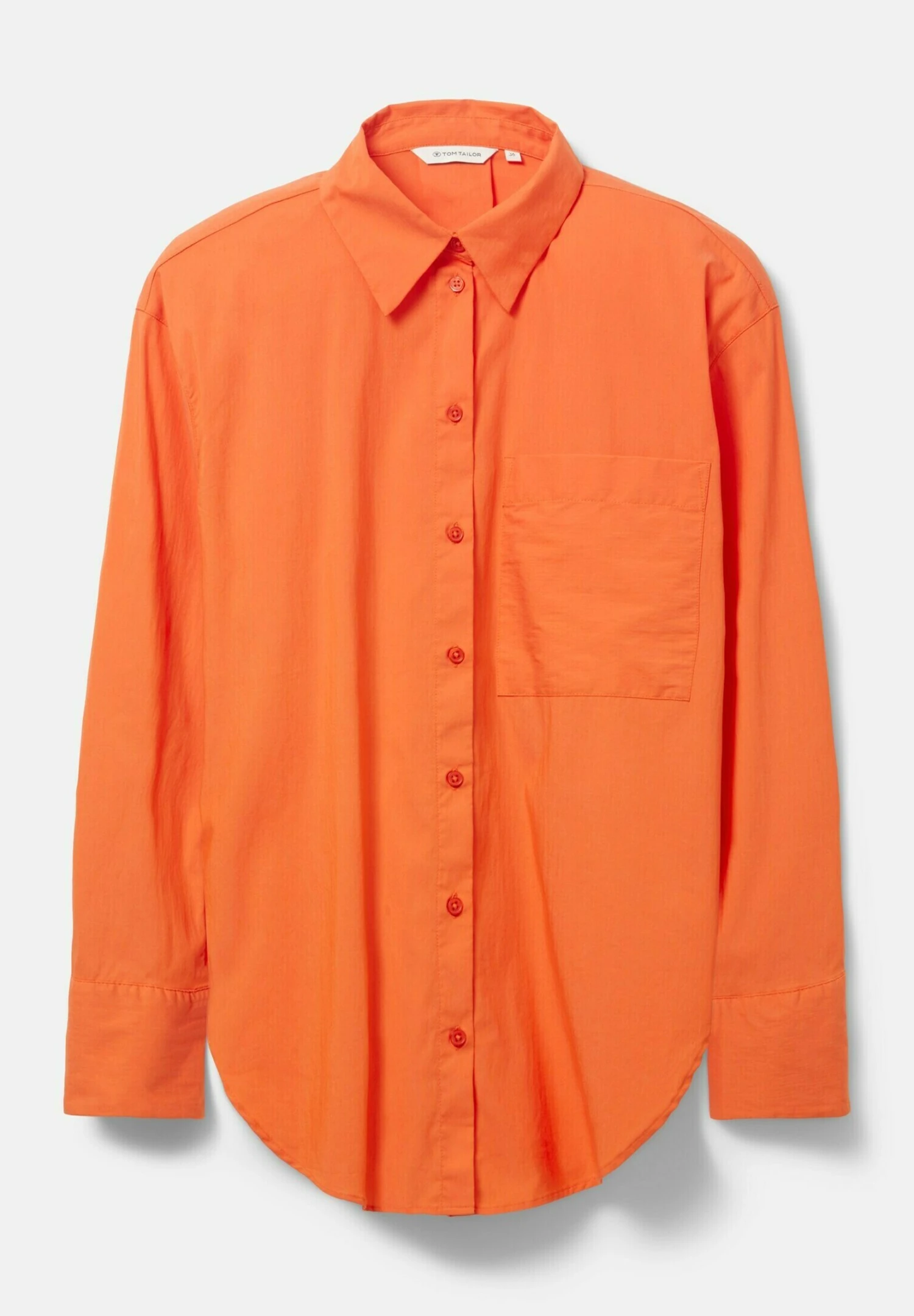Tom Tailor Mit Aufgesetzter Brusttasche - Overhemdblouse - Fever Red 8 Tom Tailor Mit Aufgesetzter Brusttasche - Overhemdblouse - Fever Red - Afbeelding 8