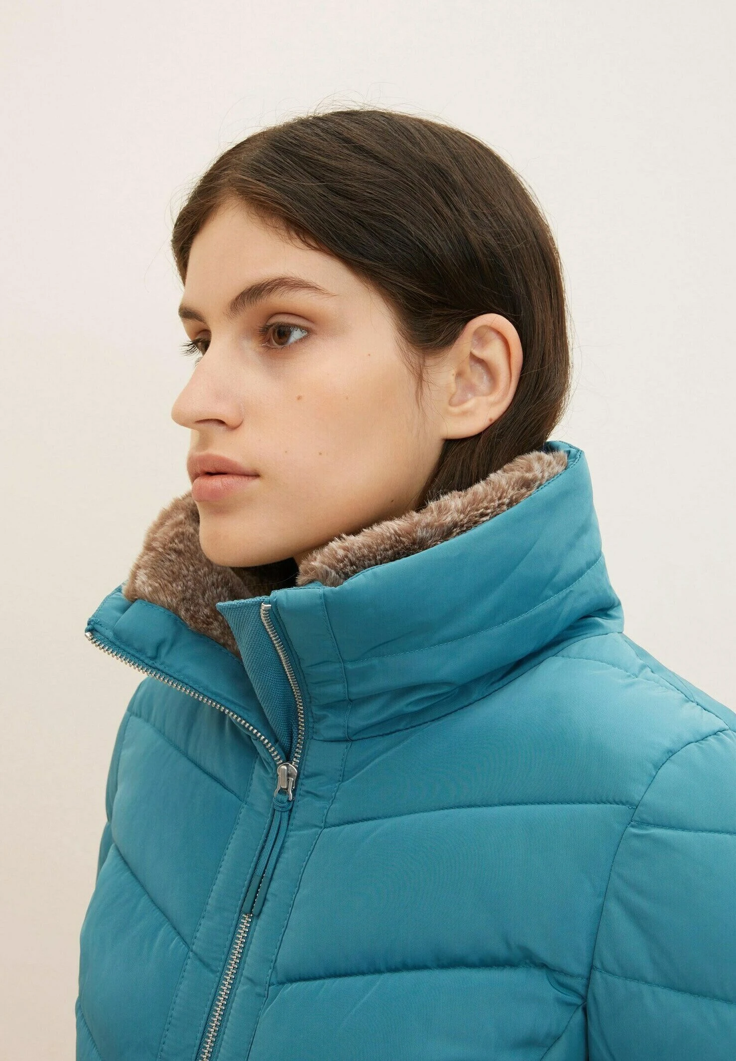 Tom Tailor Winterjas - Pastel Teal 3 Tom Tailor Winterjas - Pastel Teal - Afbeelding 3