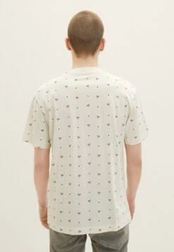TOM TAILOR Denim Mit Print - T-Shirt Print - White Navy Tennis Print -Tom Tailor d4e9277d856c4b6e836a54fab88a97ff
