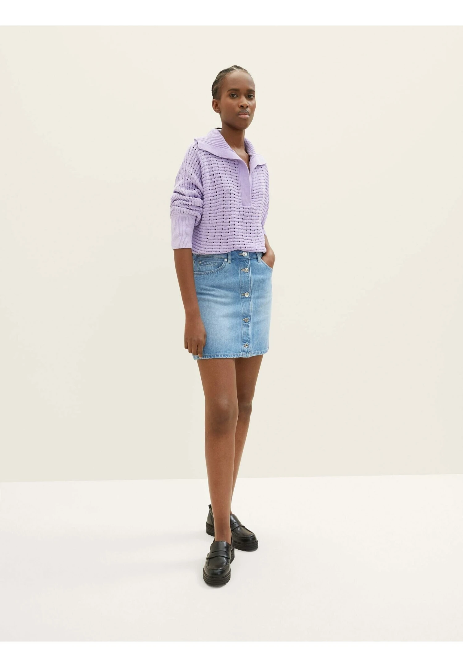 TOM TAILOR Denim Trui - Lilac Vibe 2 TOM TAILOR Denim Trui - Lilac Vibe - Afbeelding 2