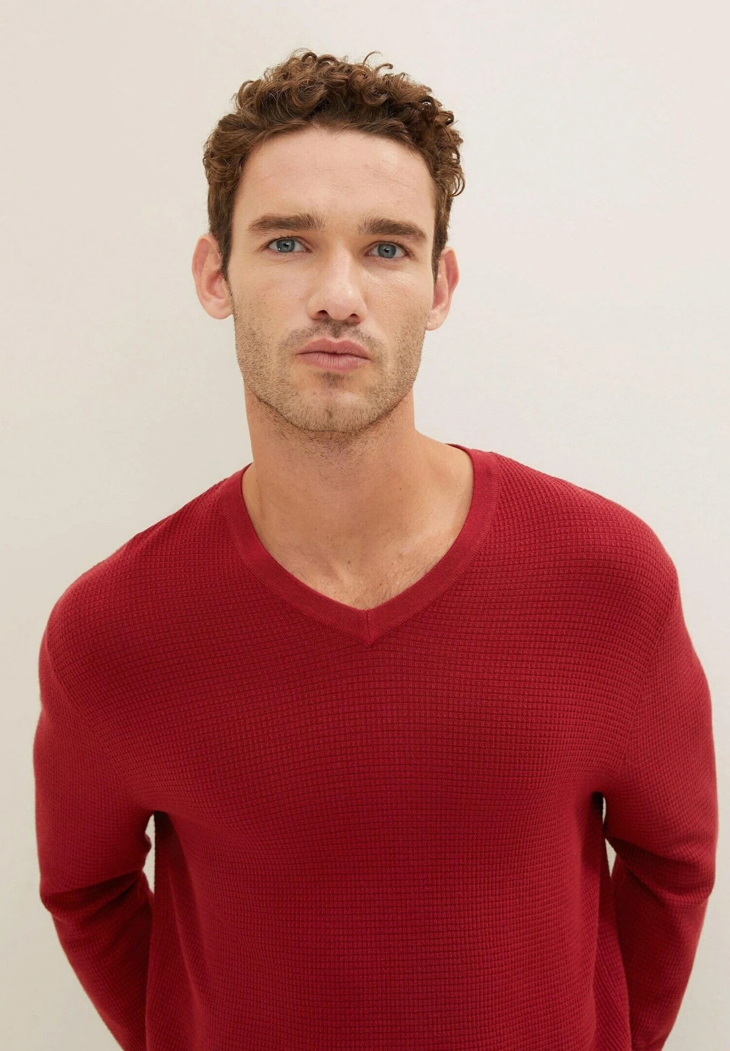 Tom Tailor Mit Struktur - Trui - Ivy Red 4 Tom Tailor Mit Struktur - Trui - Ivy Red - Afbeelding 4