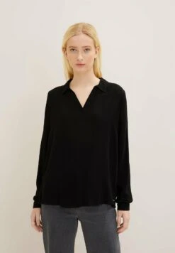 TOM TAILOR Denim Mit Kragen - Blouse - Deep Black