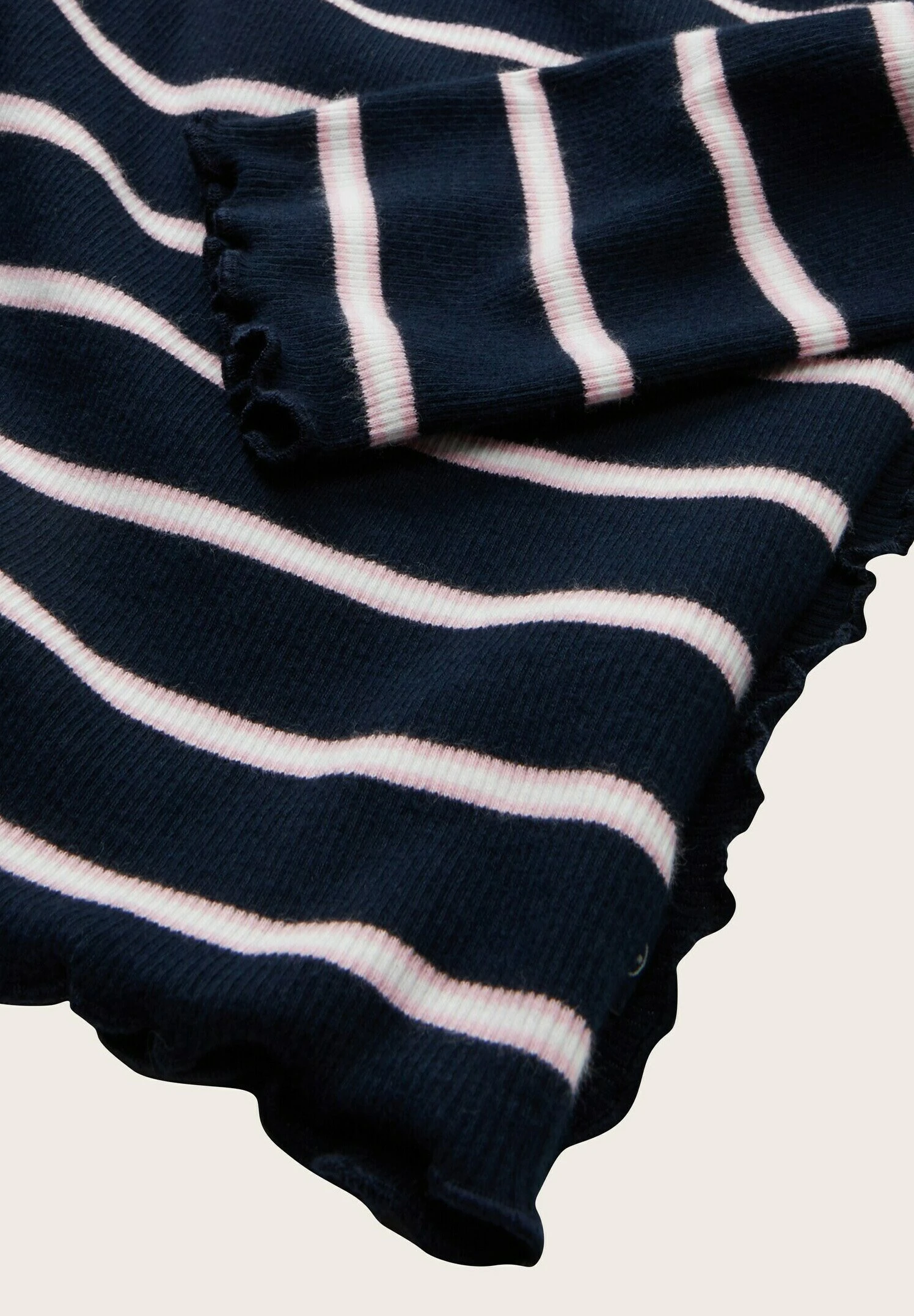 Tom Tailor Longsleeve - Navy Offwhite Pink Stripe 3 Tom Tailor Longsleeve - Navy Offwhite Pink Stripe - Afbeelding 3