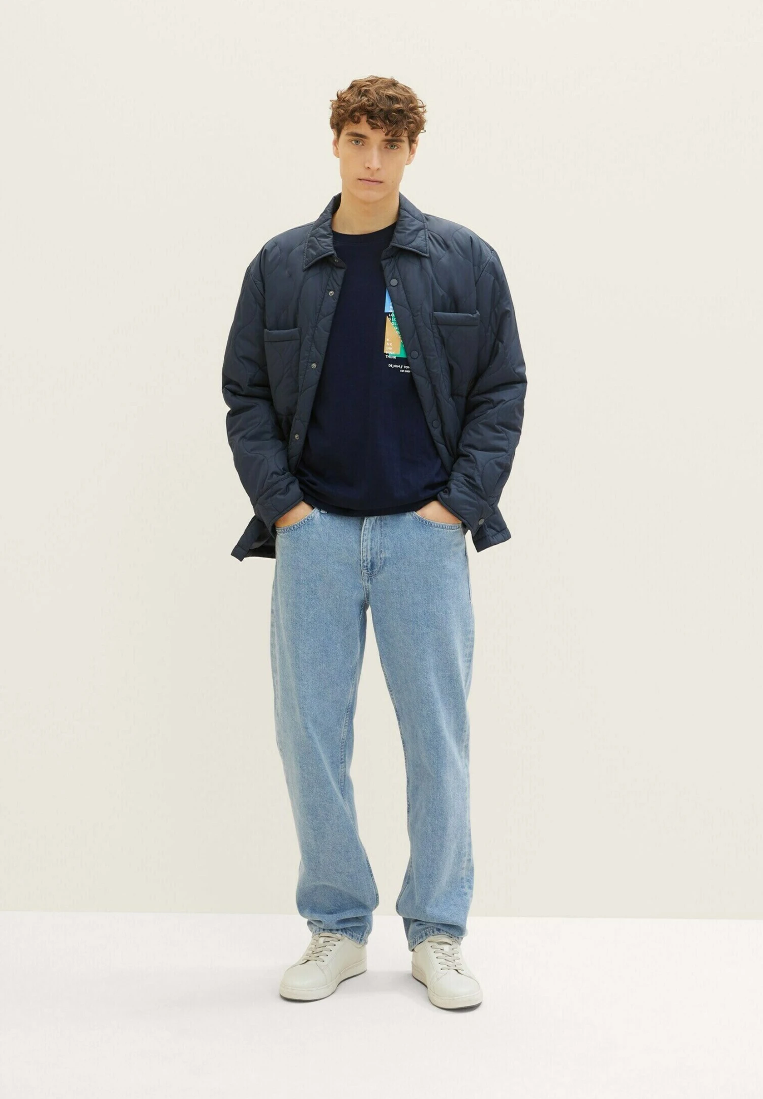 TOM TAILOR Denim T-Shirt Print - Sky Captain Blue 2 TOM TAILOR Denim T-Shirt Print - Sky Captain Blue - Afbeelding 2