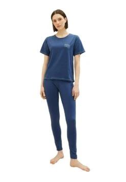 Tom Tailor Bodywear Mit Textprint Set - Pyjama - Blue Dark Solid 13 Tom Tailor Bodywear Mit Textprint Set - Pyjama - Blue Dark Solid -Tom Tailor d81b869adce842688477c622d41cbe7a