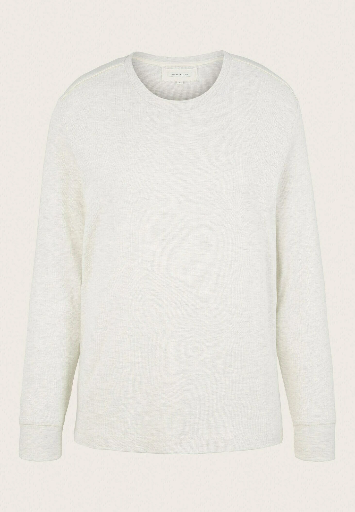 Tom Tailor Mit Struktur - Longsleeve - Vintage Beige Melange 19 Tom Tailor Mit Struktur - Longsleeve - Vintage Beige Melange - Afbeelding 19
