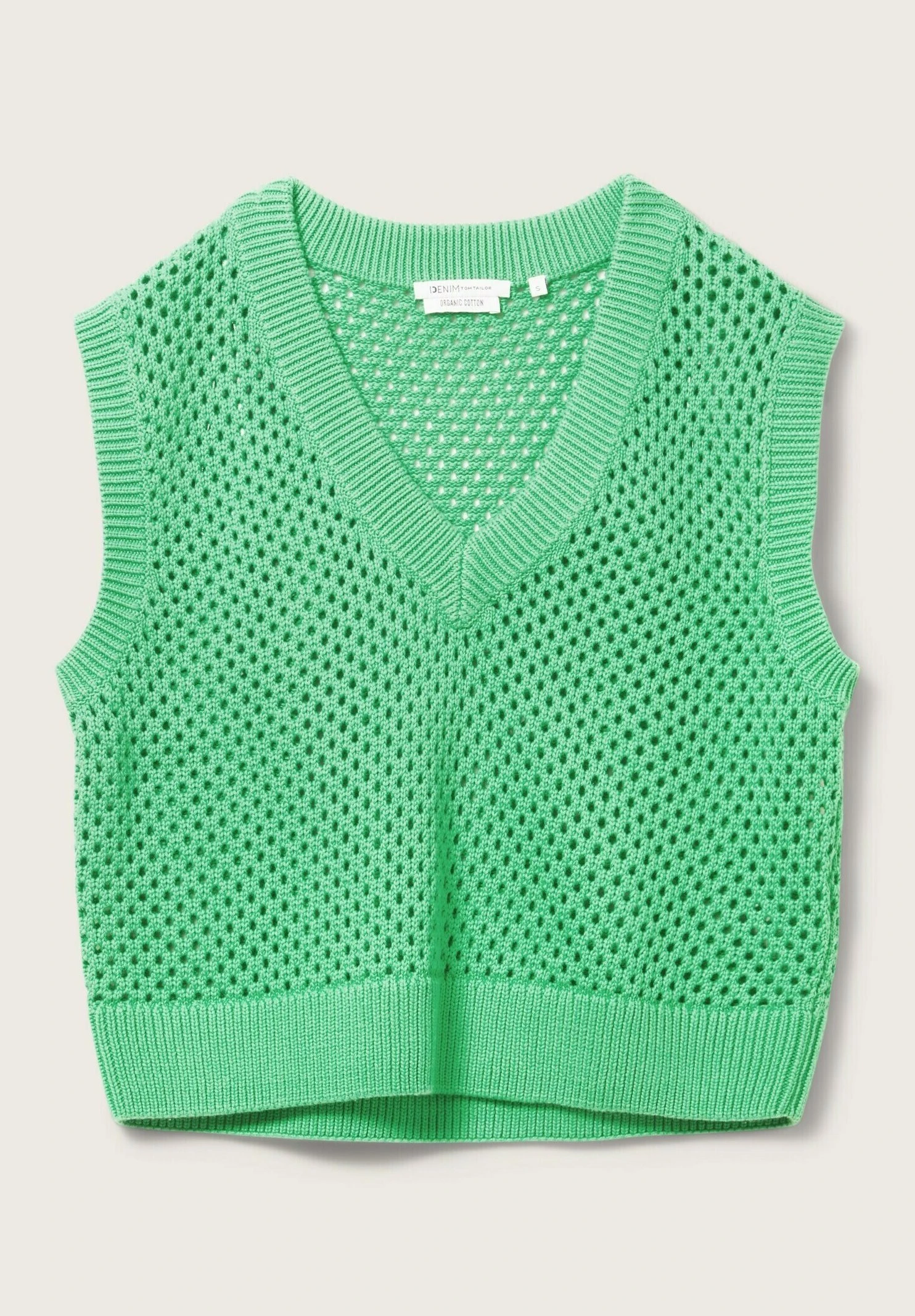 TOM TAILOR Denim Mit V-A - Top - Strong Green 8 TOM TAILOR Denim Mit V-A - Top - Strong Green - Afbeelding 8