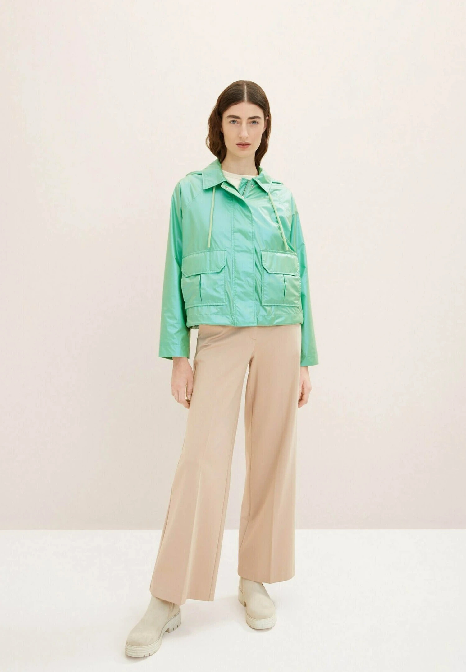 Tom Tailor Imitatieleren Jas - Green Pearl 8 Tom Tailor Imitatieleren Jas - Green Pearl - Afbeelding 8