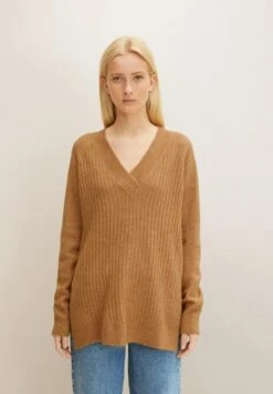 TOM TAILOR Denim Langer- Trui - Hay Beige Melange