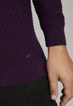 Tom Tailor Trui - Navy Bordeux Knitted Structure 10 Tom Tailor Trui - Navy Bordeux Knitted Structure -Tom Tailor da3ec1e041fb45c5b538f1ebf4432c03