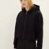 TOM TAILOR Denim Cropped - Sweater Met Rits - Deep Black