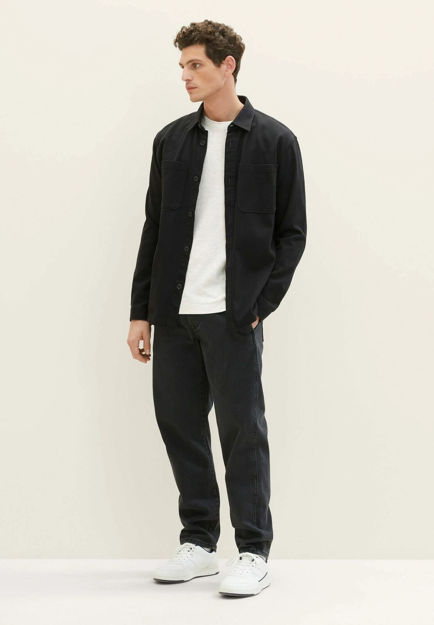 Tom Tailor Mit Struktur - Longsleeve - Vintage Beige Melange 2 Tom Tailor Mit Struktur - Longsleeve - Vintage Beige Melange - Afbeelding 2