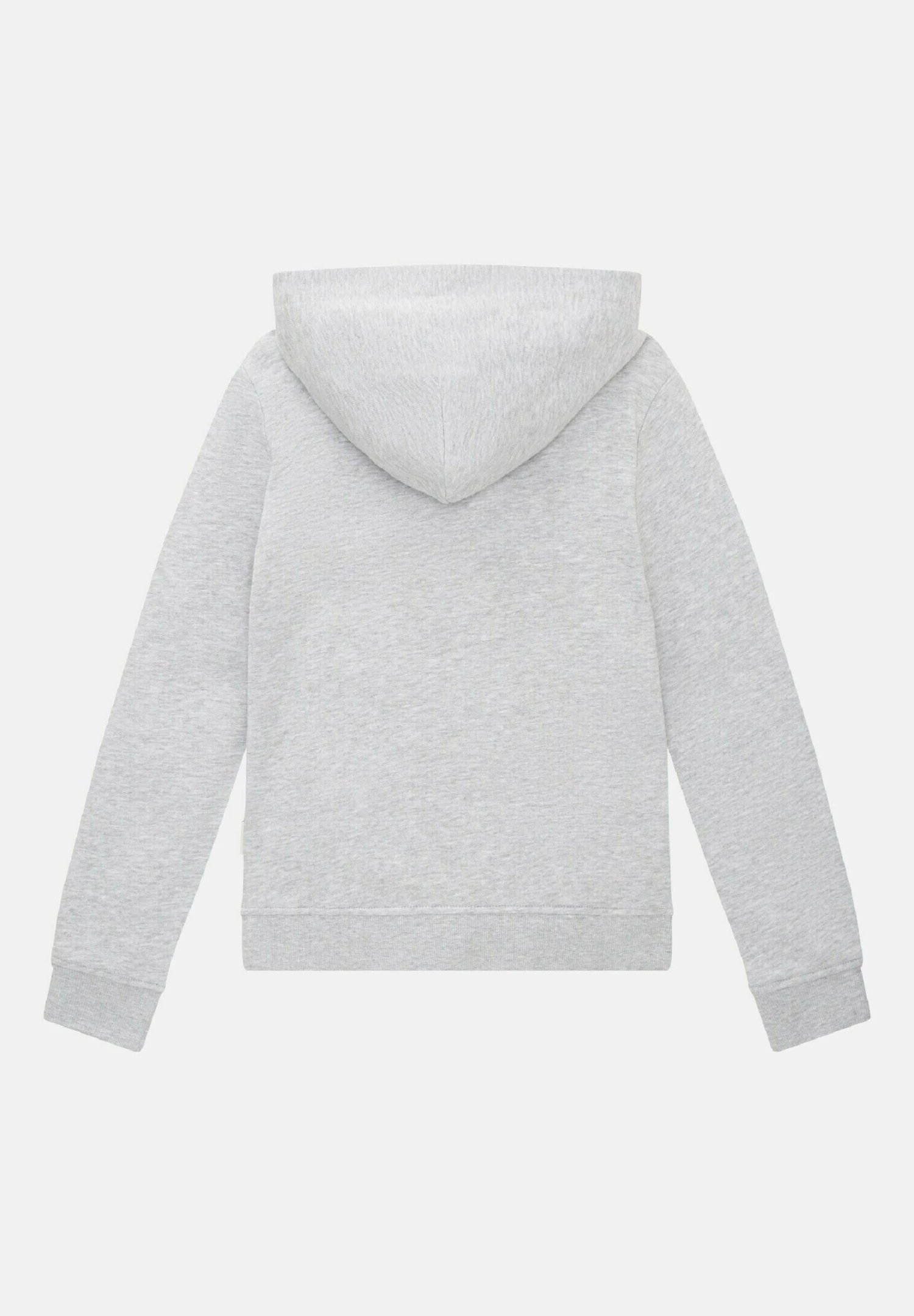 Tom Tailor Mit Logo- Hoodie - Light Stone Grey Melange 4 Tom Tailor Mit Logo- Hoodie - Light Stone Grey Melange - Afbeelding 4