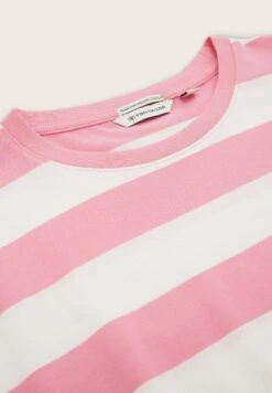 Tom Tailor Jerseyjurk - Pink Block Stripe -Tom Tailor db888dadf63348328640908593a45c8c